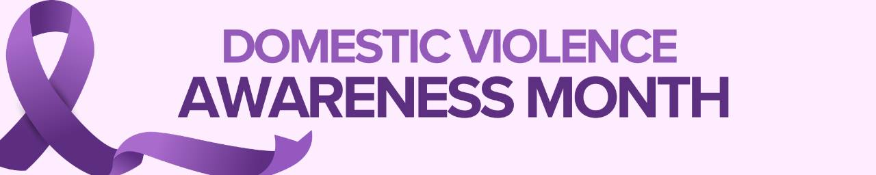 Image of domestic violence awareness month ribbon